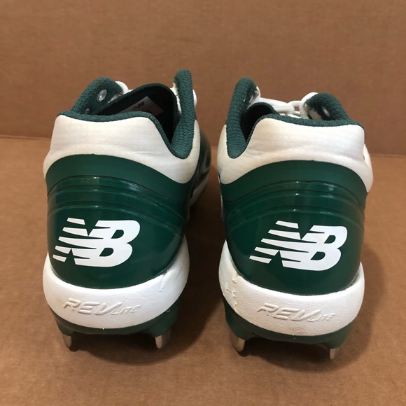 New Balance Softball Cleats Green White Unisex Men Size 6W. - Picture 8 of 13
